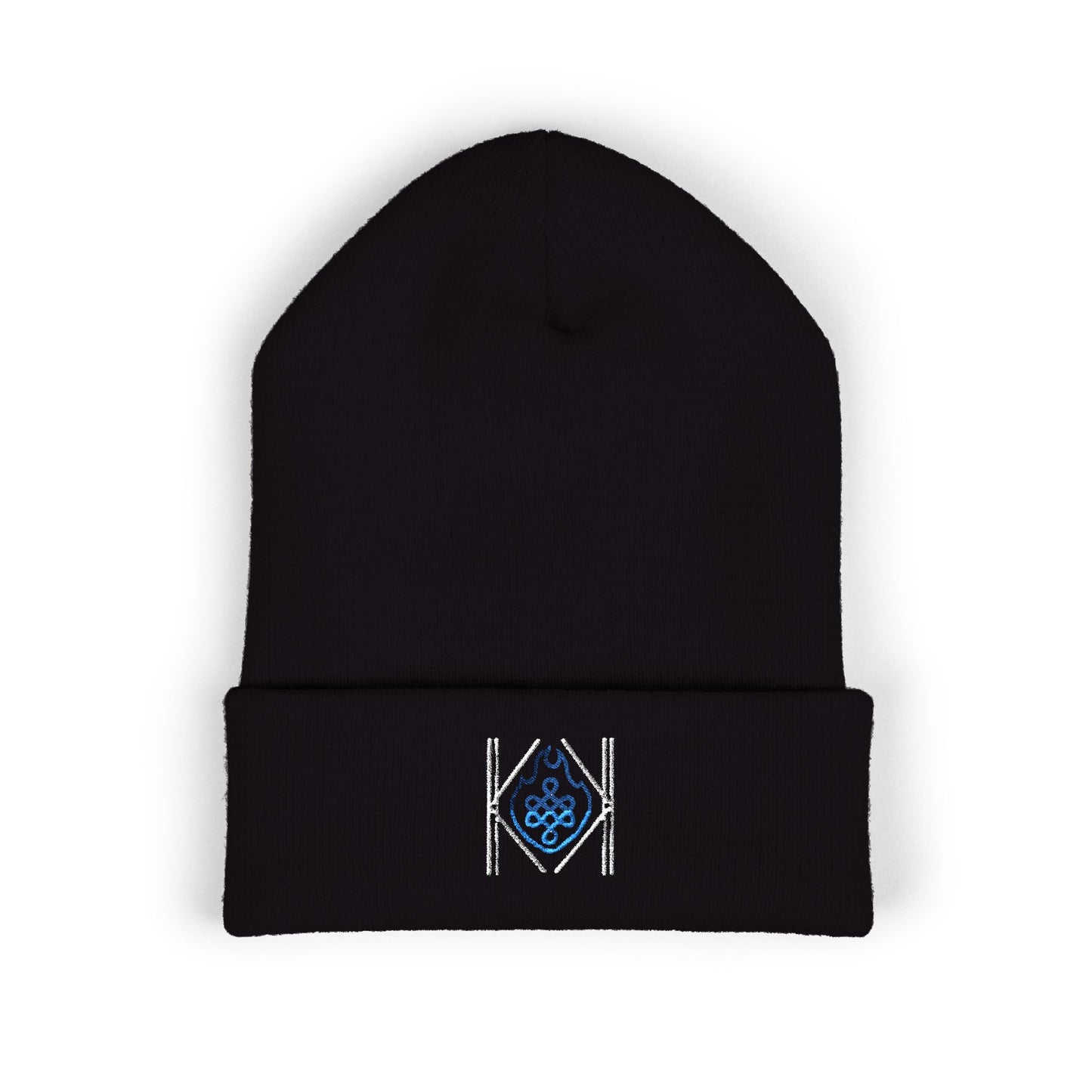 Karma & Kiln Embroidered Cuffed Beanie